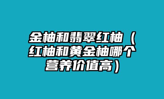 金柚和翡翠紅柚（紅柚和黃金柚哪個營養(yǎng)價值高）