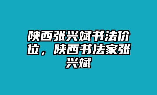 陜西張興斌書法價位，陜西書法家張興斌