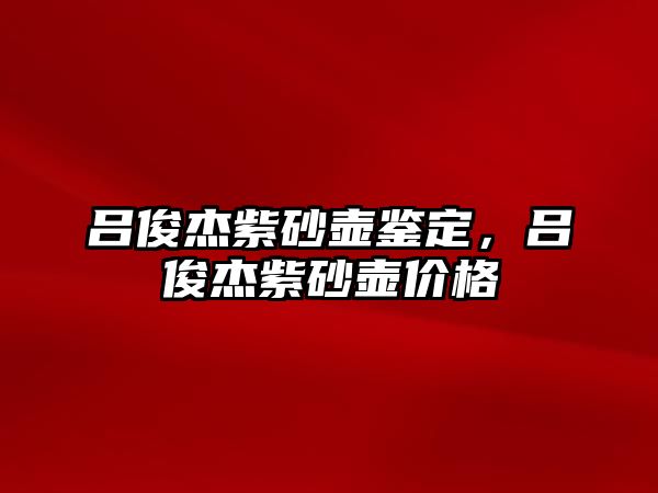 呂俊杰紫砂壺鑒定，呂俊杰紫砂壺價格