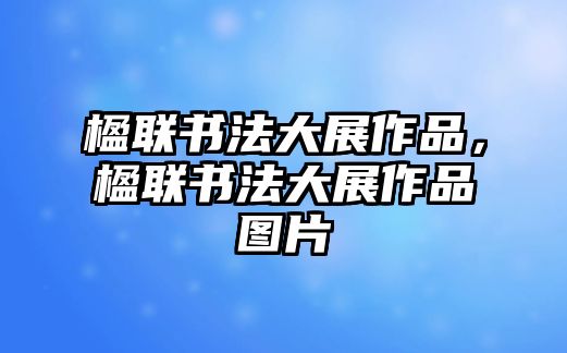 楹聯(lián)書法大展作品，楹聯(lián)書法大展作品圖片