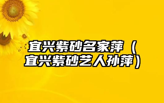 宜興紫砂名家萍（宜興紫砂藝人孫萍）